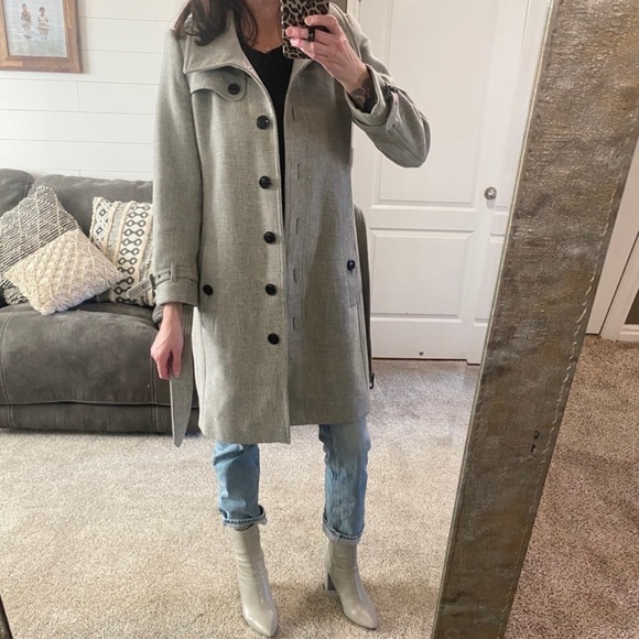 Authentic Burberry Gibbsmoore Wool Cashmere Coat Fits Like Size 4 - Picture 4 of 15